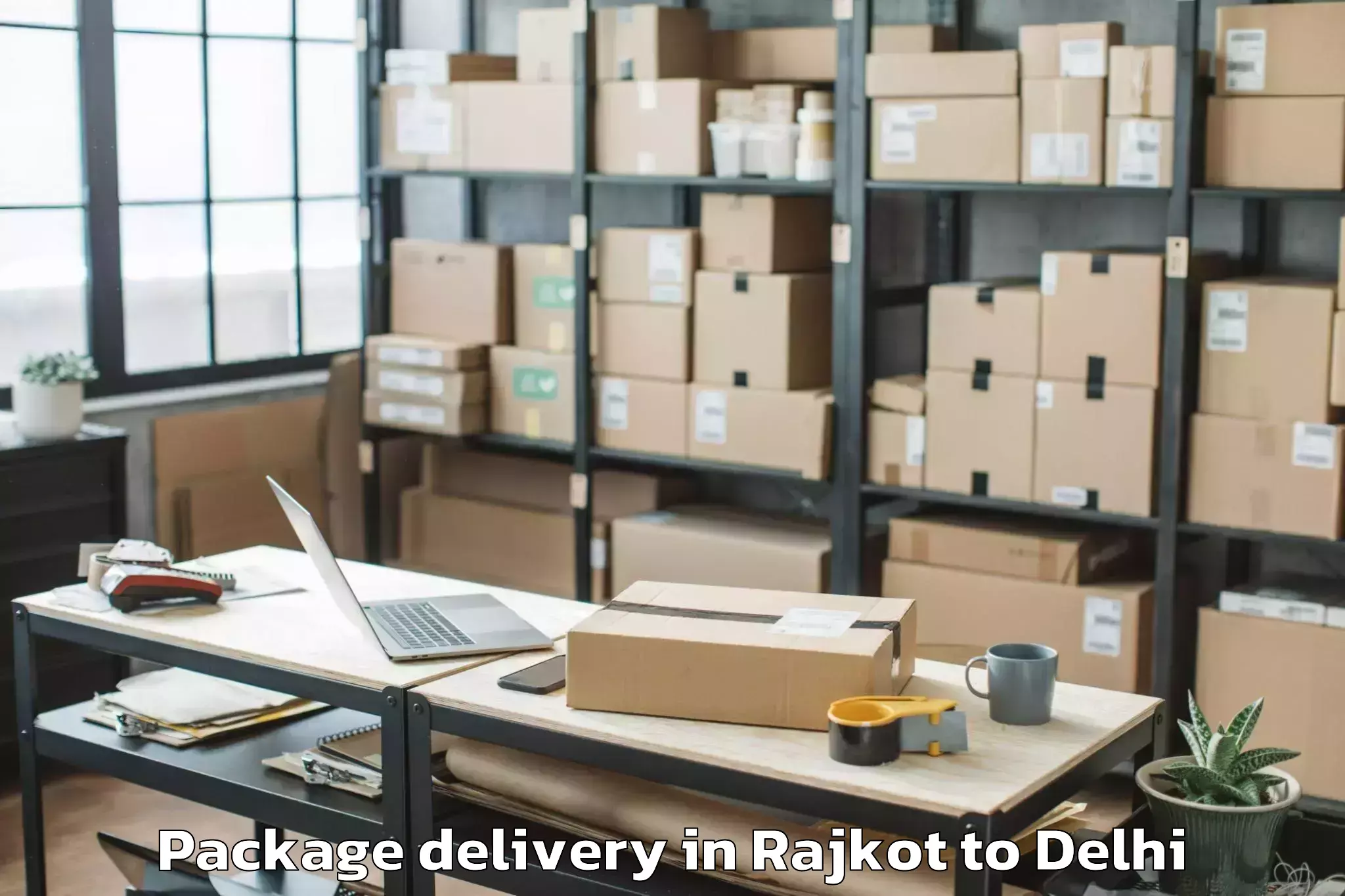 Rajkot to Nit Delhi Package Delivery